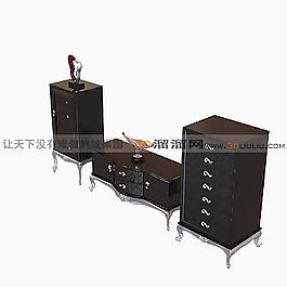 3D邊柜模型