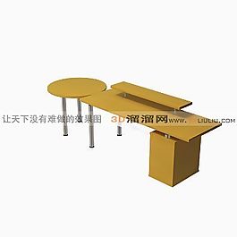 3D辦公桌模型