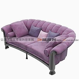 3D雙人沙發(fā)模型