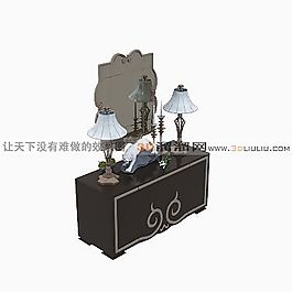 3D梳妝臺(tái)模型