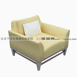 3D單人沙發(fā)模型