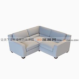 3D雙人沙發(fā)模型