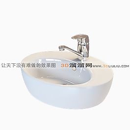 3D洗手盆模型