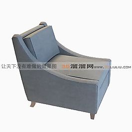 3D單人沙發(fā)模型