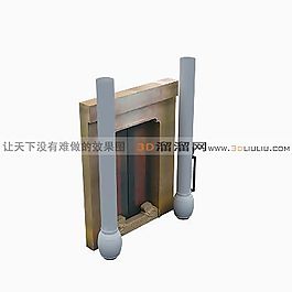 3D歐式壁爐模型