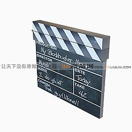 3D場記牌模型