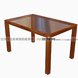 3D餐桌模型