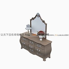 3D邊柜模型