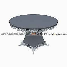 3D圆桌模型