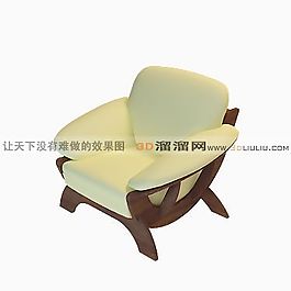 3D單人沙發(fā)模型