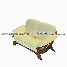 3D雙人沙發(fā)模型