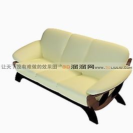 3D三人沙發(fā)模型