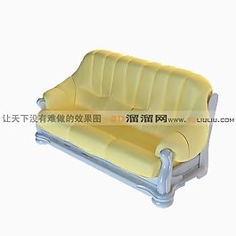 3D三人沙發(fā)模型