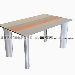 3D餐桌模型