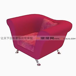 3D單人沙發(fā)模型