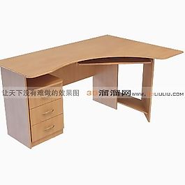 3D電腦桌模型