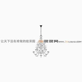 3D水晶吊燈模型