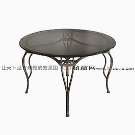 3D圓桌模型