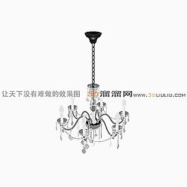 3D欧式水晶吊灯模型
