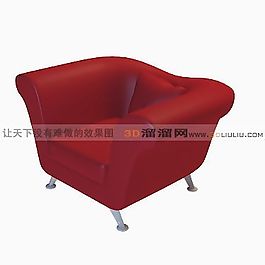 3D單人沙發(fā)模型