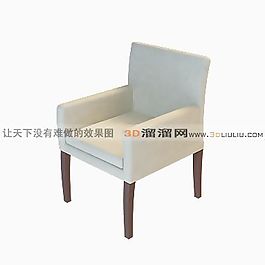 3D單人沙發(fā)模型