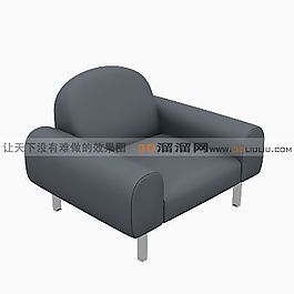 3D單人沙發(fā)模型