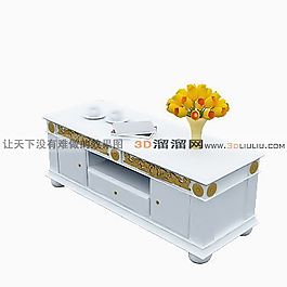 3D電視柜模型