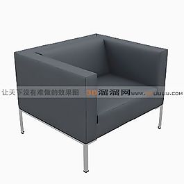 3D單人沙發(fā)模型