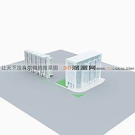 3D住宅樓模型