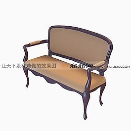3D多人沙发模型