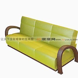 3D多人沙發(fā)模型
