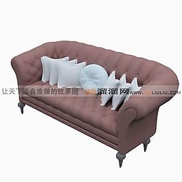 3D多人沙發(fā)模型