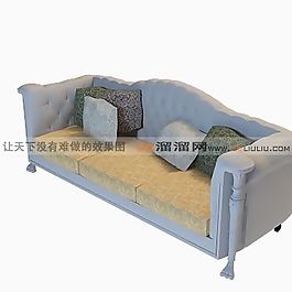 3D三人沙發(fā)模型