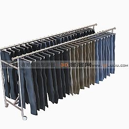 3D服装架模型