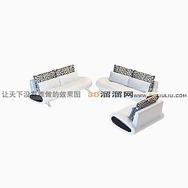 3D沙發(fā)組合模型