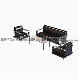 3D沙發茶幾組合模型