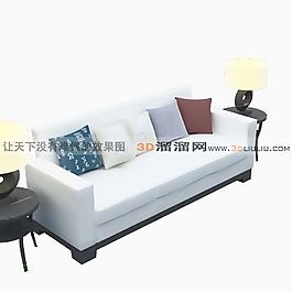 3D三人沙發(fā)模型
