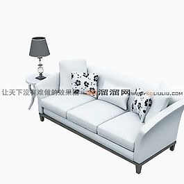 3D三人沙發(fā)模型