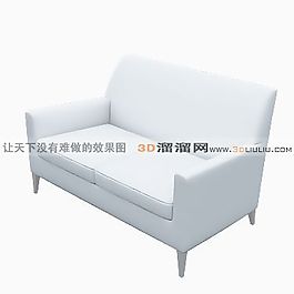 3D雙人沙發(fā)模型