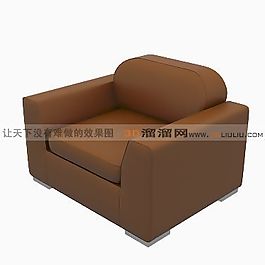 3D單人沙發(fā)模型