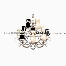 3D歐式吊燈模型