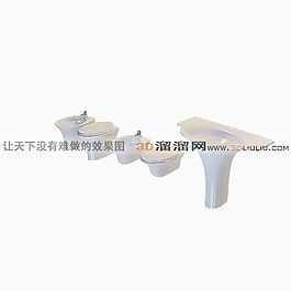 3D衛(wèi)浴組合模型