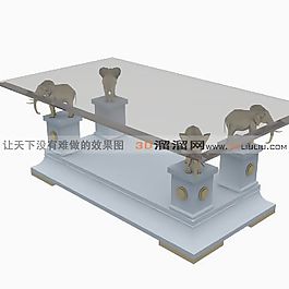 3D茶幾模型