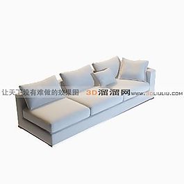 3D三人沙發(fā)模型
