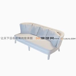 3D多人沙发模型