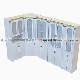 3D文件柜模型