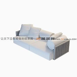 3D雙人沙發(fā)模型