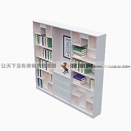 3D書(shū)柜模型