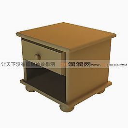 3D床頭柜模型
