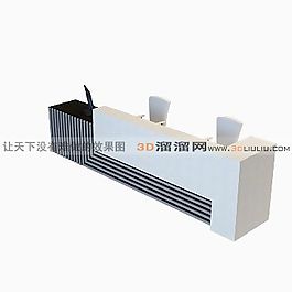 3D接待臺(tái)模型